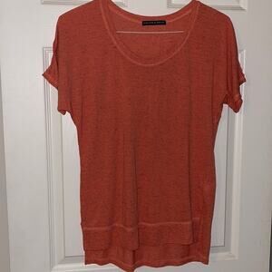 Harlowe & Graham Orange Bohemian Soft Tee Shirt size XS